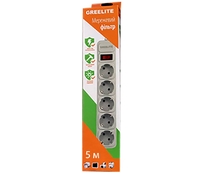 Сетевой фильтр, удлинитель на 5 розеток 5м