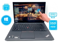 Ноутбук (ультрабук) Lenovo ✔ ThinkPad T440 14" IPS + Сенсорный ✅ на Intel Core i5-4300U 14 / ОЗУ 8 / SSD 180 / батарея 2ч ⭐ОС и ПО в Подарок⭐ !!! Уценка