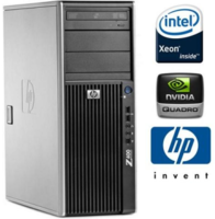 Серверный системный блок HP Workstation z400 ✅ Xeon 4 Ядра E5606 / 8 GB / 120SSD + HDD 500 GB / NVIDIA Quadro NVS 290