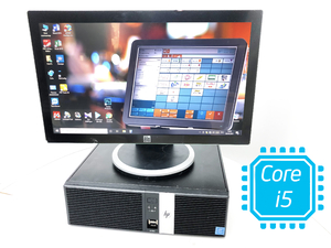 Сенсорный POS-монитор + Системный блок ✅ELO TOUCH 1919 19" ✅Gorilla Glass LED реагирует на нажатие пальцем и предметом✅HP RP5 Retail System ✅i5 4570 3.6 gHz 4gb/120 SSD/✅ 4*COM Port