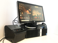 Кассовое рабочее место в комплекте  ПОС терминал Elo 19" на базе НР RP5 Pentium G3420 3.20 gHz (4 com port) Сканер datalogic +✅принтер чеков
