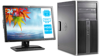 Игровой Комплект компьютера HP Compaq 8300 ELITE Tower на i5 -3470 и GeForce GT 1030 + монитор 24" HP Z2440 на ips  + мышь, клавиатура