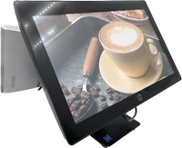 POS-терминал HP RP9 G1 (Все в одном), с Windows. Проц. i3-6100, ОЗУ 8, SSD 120, Два монитора тач 15,6" +14" экран покупателя. Б/У
