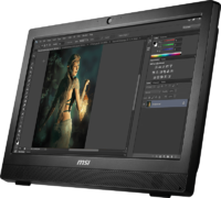 Большой сенсорный POS терминал✅  23" MSI с 2мя COM портами /на i3-4160✅ реагирует на предметное касание и касание пальца